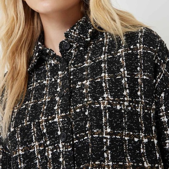 Abercrombie Tweed over sized shirt jacket - Picture 7 of 7